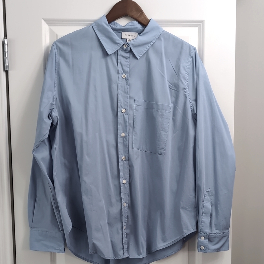 Evereve Light Blue Button-Down Shirt